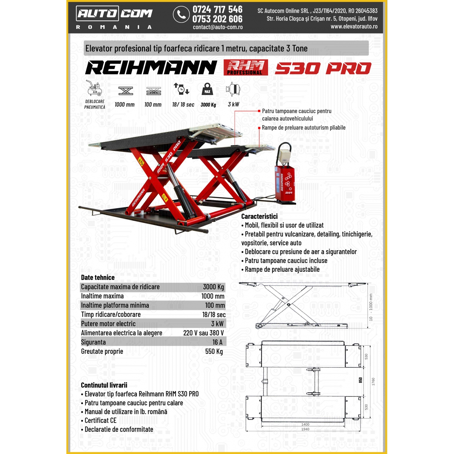 REIHMANN RHM S30 PRO REIHMANN RHM S30 PRO